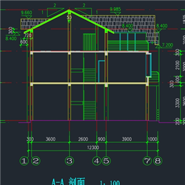CAD图纸-上海某别墅建筑施工图