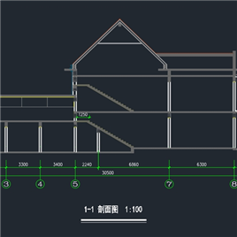 CAD图纸-小别墅设计方案图