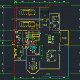CAD图纸-小别墅平面图