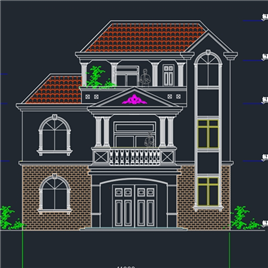 CAD图纸-小别墅建筑施工图