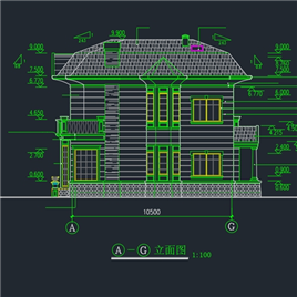 CAD图纸-小别墅建筑设计图纸