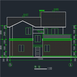 CAD图纸-小别墅建筑全套图