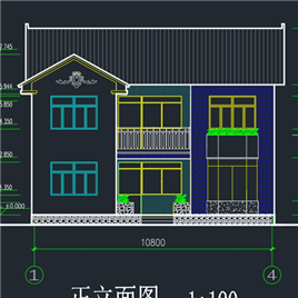 CAD图纸-小别墅建筑方案图