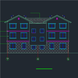 CAD图纸-一套简单的别墅全套图