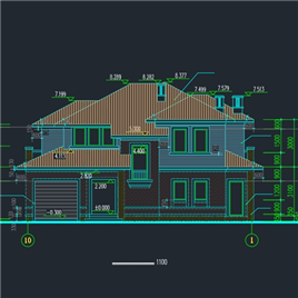 CAD图纸-浙西郊区别墅建筑图