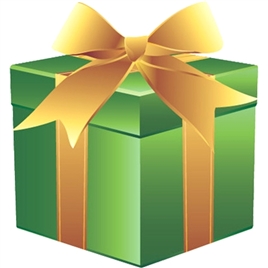 绿色礼物盒元素素材