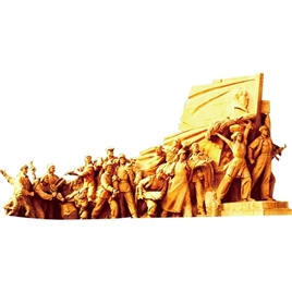 人民纪念碑雕塑元素
