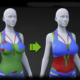 女性完美身材内衣匹配调控3D模型合集