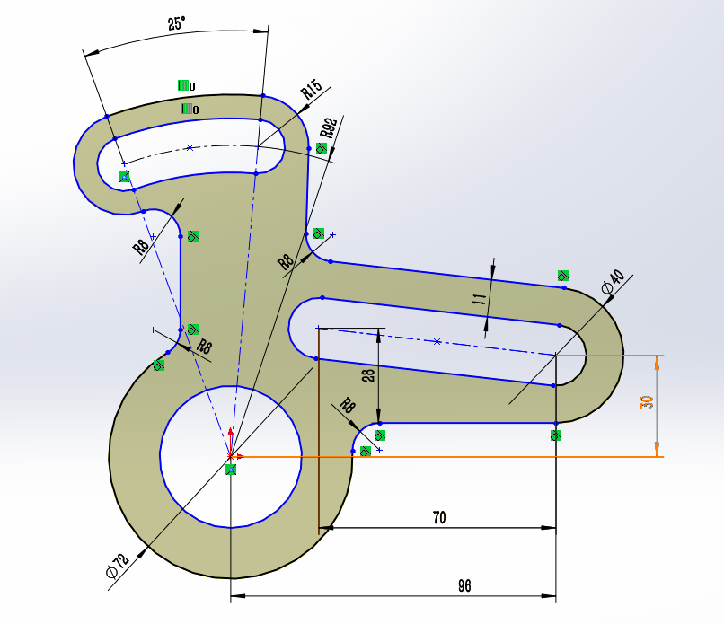zhang9013的作业_solidworks2018机械建模实战课程_1-13 sw草图-摇臂
