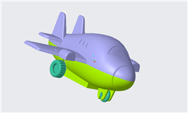 Creo玩具飞机轮子建模实例