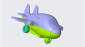 Creo玩具飞机轮子建模实例