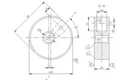 CAD机械偏心轮制图实例教程