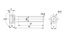 CAD内六角圆柱头螺钉机械制图教程
