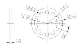 CAD机械制图实例-垫圈