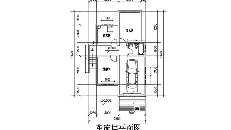 天正实战教程-车库层平面图墙体绘制