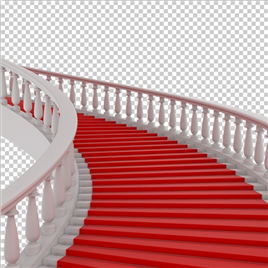现代建筑室内楼梯【PNG】