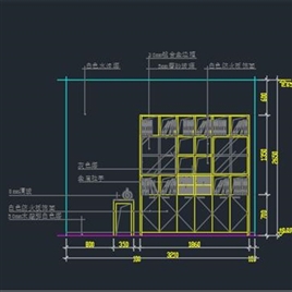 书架设计立面图纸