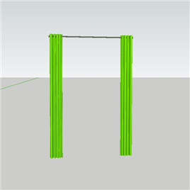 室内草图大师SU窗帘模型