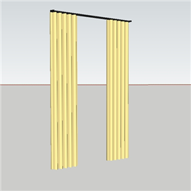 室内草图大师su窗帘模型