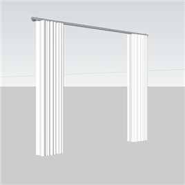 室内草图大师su窗帘模型