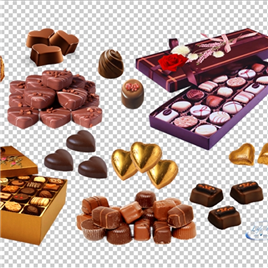 巧克力及巧克力包装礼盒【PNG】