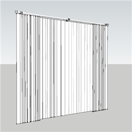 室内草图大师窗帘SU模型