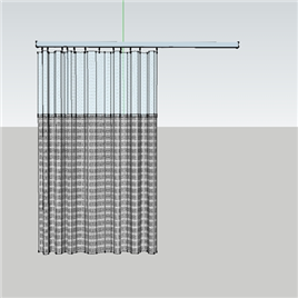 室内草图大师窗帘SU模型