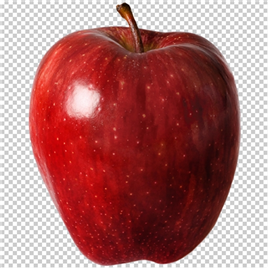红色新鲜的苹果【PNG】
