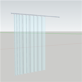 室内草图大师SU窗帘模型