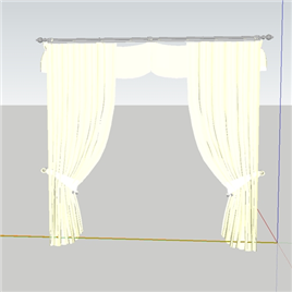 室内草图大师SU窗帘模型