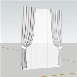 室内草图大师SU窗帘模型v