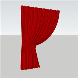 室内草图大师SU窗帘模型91