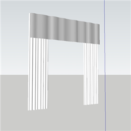 室内草图大师SU窗帘模型96
