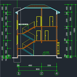 别墅建筑结构施工图