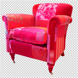 漂亮的红色沙发椅子【FPNG】