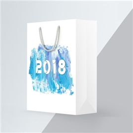 2018油画风字体设计大气手提袋