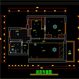 CAD图纸-五星新村《似水流年》家装CAD施工图+效果图