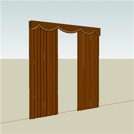 室内草图大师SU窗帘模型