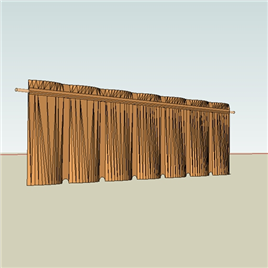室内草图大师SU窗帘模型