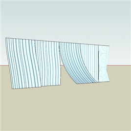 室内草图大师SU窗帘模型