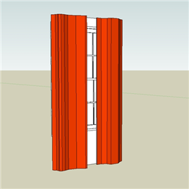 室内草图大师SU窗帘模型