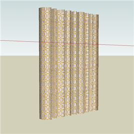 室内草图大师SU窗帘模型