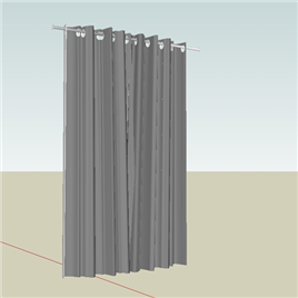室内草图大师SU窗帘模型