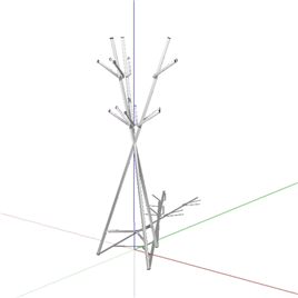 室内草图大师SU创意衣架