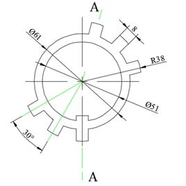 1个CAD垫圈零件图纸