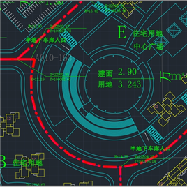 1套广东某居住区规划图