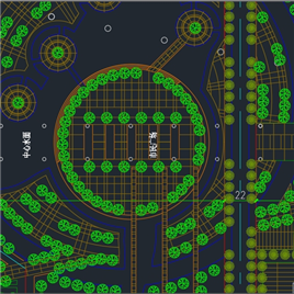1套桂林市行政中心规划总平面图
