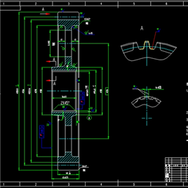 CAD齿轮零件图纸