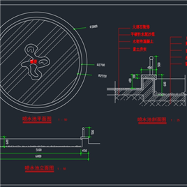 1套花坛小品施工图