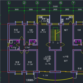 1套教师公寓户型规划